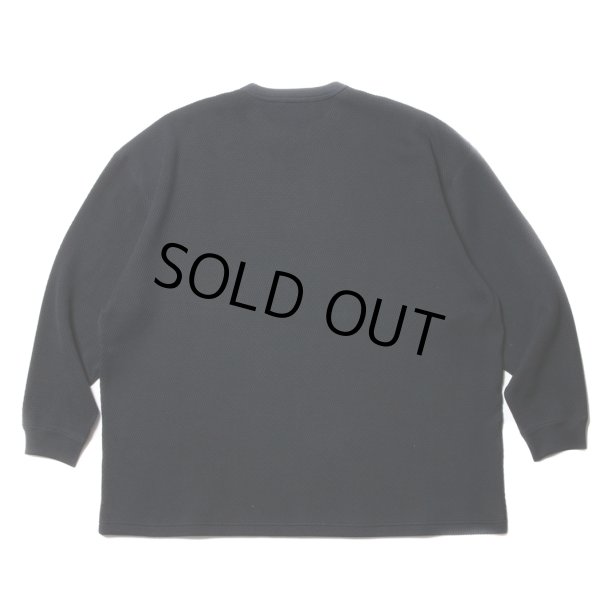 画像2: COOTIE PRODUCTIONS/Heavy Oz Honeycomb L/S Tee（Black）［ヘビーオンスハニカムサーマル-23秋冬］ (2)