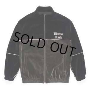 画像: WACKO MARIA/VELVET TRACK JACKET（BLACK）［ベルベットトラックJKT-23秋冬］