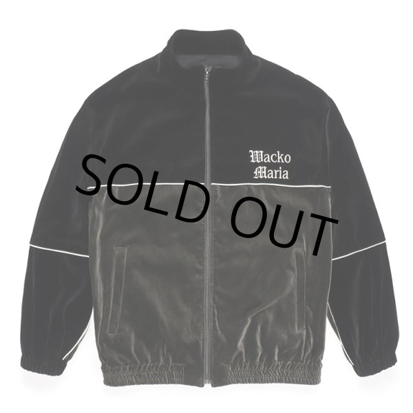 画像1: WACKO MARIA/VELVET TRACK JACKET（BLACK）［ベルベットトラックJKT-23秋冬］ (1)