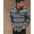 画像6: RATS/NATIVE JACQUARD SHIRT（GRAY）［ネイティブジャガードシャツ-23秋冬］ (6)