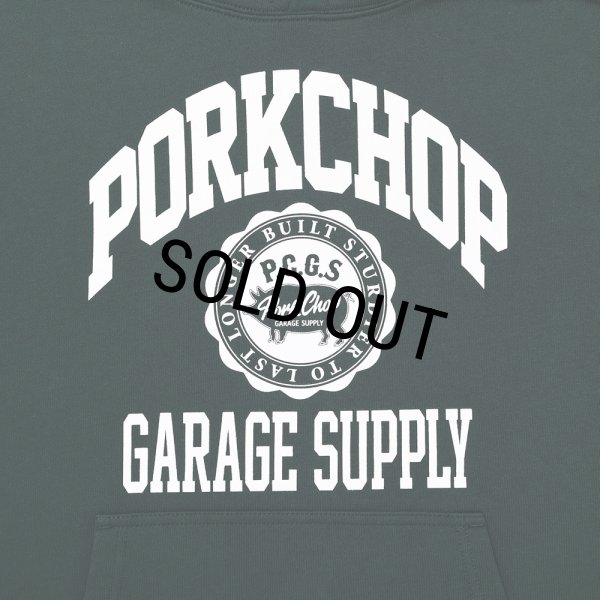 画像3: PORKCHOP/2nd COLLEGE HOODIE（FOREST）［プルオーバーパーカー-23秋冬］ (3)