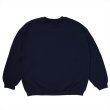 画像2: PORKCHOP/2nd COLLEGE SWEAT（NAVY）［クルーネックスウェット-23秋冬］ (2)