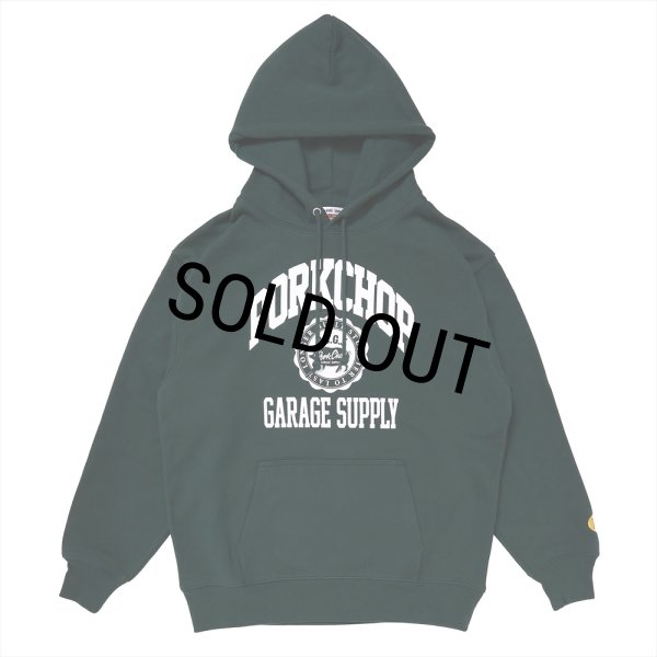 画像1: PORKCHOP/2nd COLLEGE HOODIE（FOREST）［プルオーバーパーカー-23秋冬］ (1)
