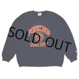 画像: PORKCHOP/2nd COLLEGE SWEAT（NAVY）［クルーネックスウェット-23秋冬］