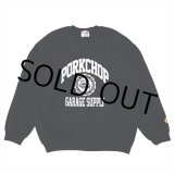 画像: PORKCHOP/2nd COLLEGE SWEAT（BLACK）［クルーネックスウェット-23秋冬］