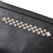 画像3: CALEE/STUDS LEATHER BODY BAG（BLACK）［スタッズレザーボディーバッグ-23秋冬］ (3)