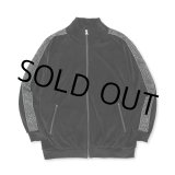 画像: CALEE/VELOUR TRACK JACKET＜SPIRAL JACQUARD PATTERN＞（BLACK） 【30%OFF】［ベロアトラックJKT-23秋冬］