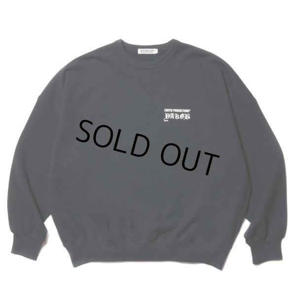 画像2: COOTIE PRODUCTIONS/Open End Yarn Sweat Crew（MARY）（Black）［スウェットクルー-23秋冬］ (2)