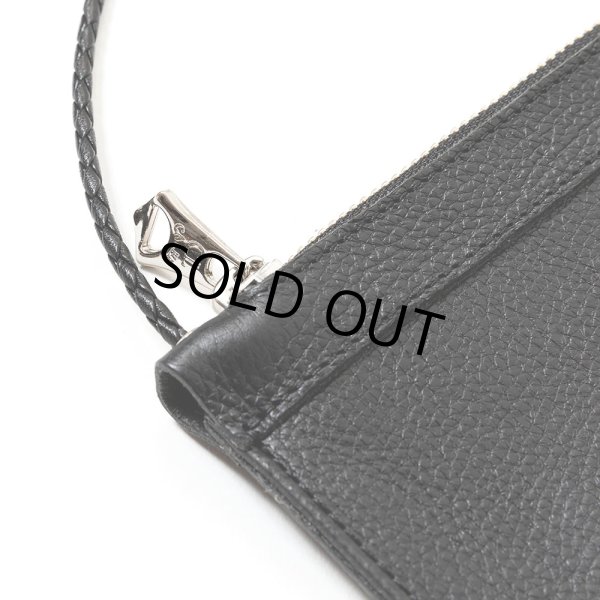 CALEE/STUDS LEATHER BODY BAG（BLACK）［スタッズレザー
