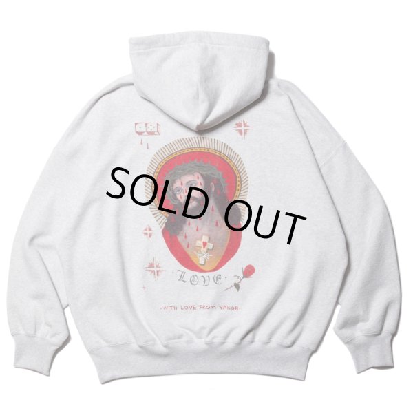 画像1: COOTIE PRODUCTIONS/Open End Yarn Sweat Hoodie（JESUS）（Oatmeal）［スウェットフーディー-23秋冬］ (1)
