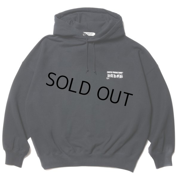 画像2: COOTIE PRODUCTIONS/Open End Yarn Sweat Hoodie（JESUS）（Black）［スウェットフーディー-23秋冬］ (2)