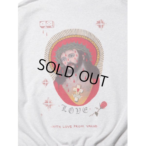画像4: COOTIE PRODUCTIONS/Open End Yarn Sweat Crew（JESUS）（Oatmeal）［スウェットクルー-23秋冬］ (4)