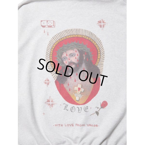 画像4: COOTIE PRODUCTIONS/Open End Yarn Sweat Hoodie（JESUS）（Oatmeal）［スウェットフーディー-23秋冬］ (4)