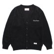 画像1: WACKO MARIA/MOHAIR KNIT CARDIGAN（BLACK）［モヘアカーディガン-23秋冬］ (1)