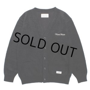 画像: WACKO MARIA/MOHAIR KNIT CARDIGAN（BLACK）［モヘアカーディガン-23秋冬］