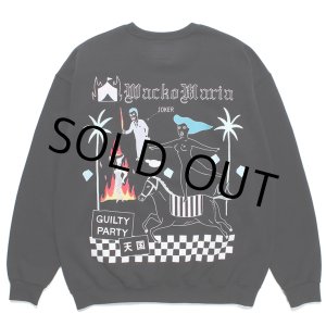 画像: WACKO MARIA/世界平和プロジェクト / SWEAT SHIRT（BLACK）［クルーネックスウェット-23秋冬］