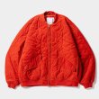 画像1: TIGHTBOOTH/T QUILT VELVETEEN JKT（Vermilion） 【30%OFF】［キルトベルベッティーンJKT-23秋冬］ (1)