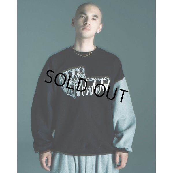 TIGHTBOOTH/IMPLANT CREW SWEAT(Gray) 【30%OFF】[クルー TIGHTBOOTH/IMPLANT CREW SWEAT(Gray) 【30%OFF】[クルー