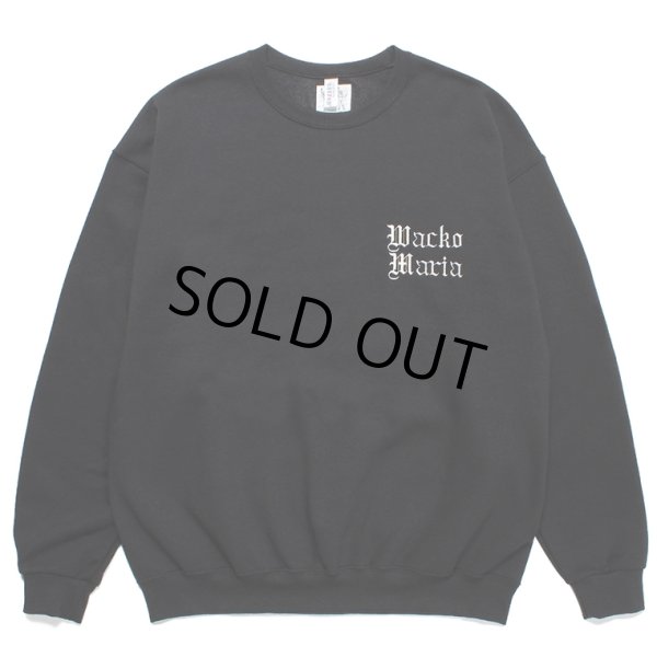 画像2: WACKO MARIA/世界平和プロジェクト / SWEAT SHIRT（BLACK）［クルーネックスウェット-23秋冬］ (2)