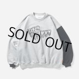 画像: TIGHTBOOTH/IMPLANT CREW SWEAT（Gray） 【30%OFF】［クルースウェット-23秋冬］