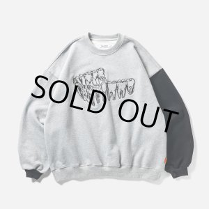 画像: TIGHTBOOTH/IMPLANT CREW SWEAT（Gray） 【30%OFF】［クルースウェット-23秋冬］