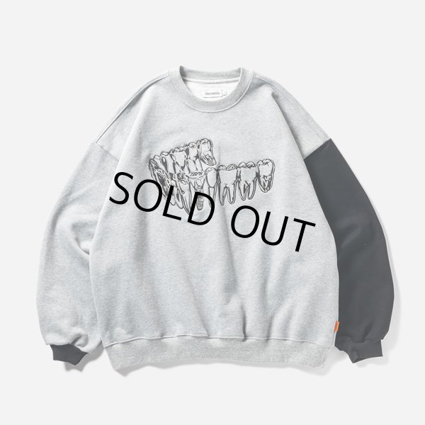 画像1: TIGHTBOOTH/IMPLANT CREW SWEAT（Gray） 【30%OFF】［クルースウェット-23秋冬］ (1)