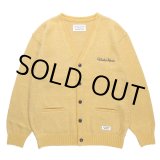 画像: WACKO MARIA/MOHAIR KNIT CARDIGAN（YELLOW）［モヘアカーディガン-23秋冬］