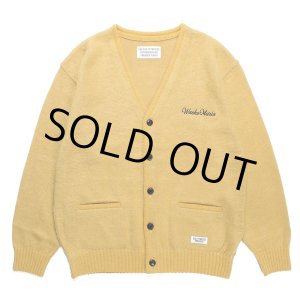 画像: WACKO MARIA/MOHAIR KNIT CARDIGAN（YELLOW）［モヘアカーディガン-23秋冬］