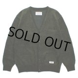 画像: WACKO MARIA/MOHAIR KNIT CARDIGAN（GREEN）［モヘアカーディガン-23秋冬］