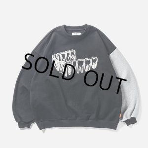 画像: TIGHTBOOTH/IMPLANT CREW SWEAT（Black） 【30%OFF】［クルースウェット-23秋冬］