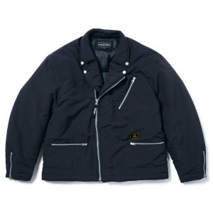 画像: 【50%OFF】ROUGH AND RUGGED/DOUBLES（BLACK）［ナイロンダブルライダースJKT-23秋冬］