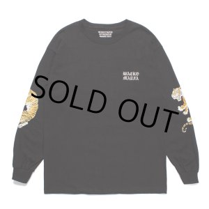 画像: WACKO MARIA/TIM LEHI / LONG SLEEVE T-SHIRT（BLACK）［刺繍+プリント長袖T-23秋冬］