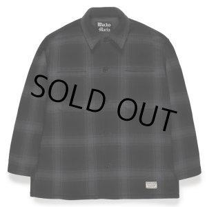 画像: WACKO MARIA/CHECK FLEECE SHIRT JACKET（GRAY）［チェックフリースシャツJKT-23秋冬］