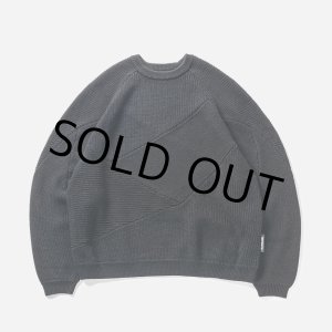 画像: 【30%OFF】TIGHTBOOTH/SPLICE KNIT SWEATER（Black）［ニットセーター-23秋冬］