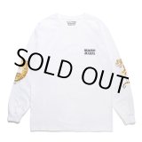 画像: WACKO MARIA/TIM LEHI / LONG SLEEVE T-SHIRT（WHITE）［刺繍+プリント長袖T-23秋冬］