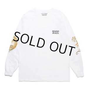 画像: WACKO MARIA/TIM LEHI / LONG SLEEVE T-SHIRT（WHITE）［刺繍+プリント長袖T-23秋冬］