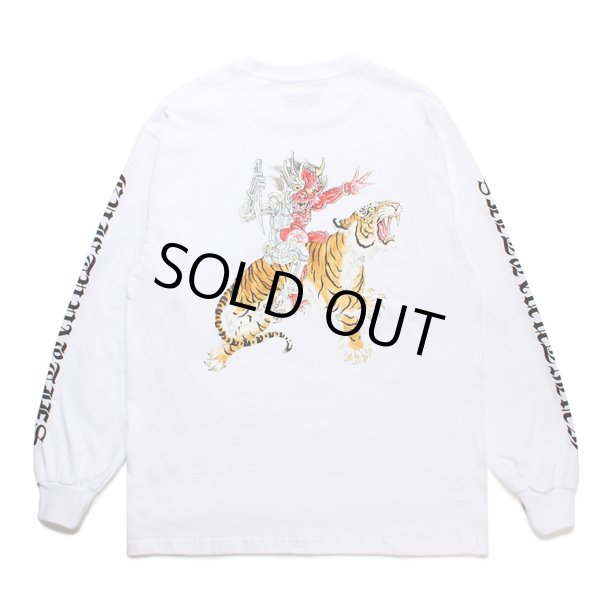 画像1: WACKO MARIA/TIM LEHI / LONG SLEEVE T-SHIRT（WHITE）［プリント長袖T-23秋冬］ (1)