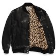 画像2: WACKO MARIA/LEATHER VARSITY JACKET（BLACK）［レザーヴァーシティJKT-23秋冬］ (2)