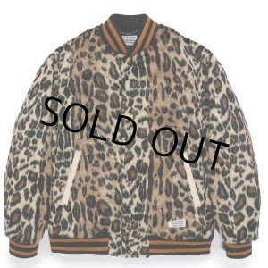 画像: WACKO MARIA/FAUX LEOPARD FUR VARSITY JACKET（BEIGE）［レオパードファーヴァーシティJKT-23秋冬］