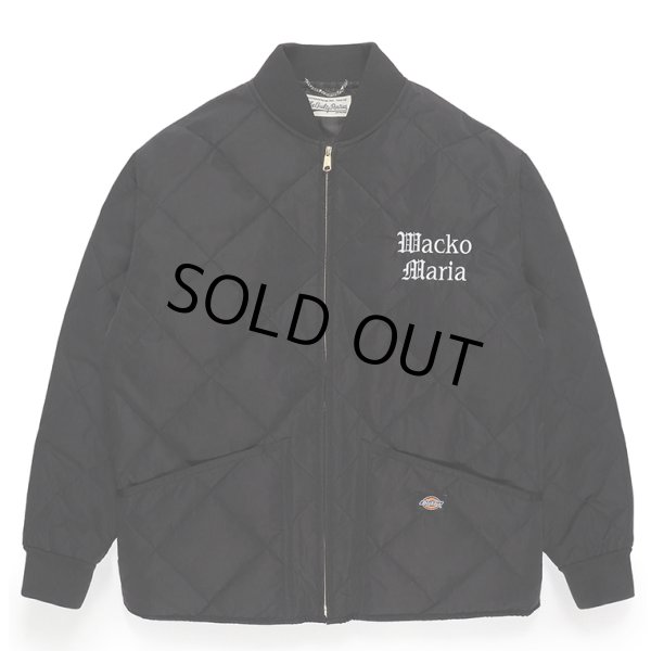 画像1: WACKO MARIA/DICKIES / QUILITED JACKET（BLACK）［キルティングJKT-23秋冬］ (1)