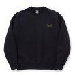画像1: RATS/CREW NECK SWEAT BAR TAG（BLACK）［クルーネックスウェット-23秋冬］ (1)