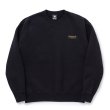 画像1: RATS/CREW NECK SWEAT BAR TAG（BLACK）［クルーネックスウェット-23秋冬］ (1)