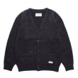 画像1: WACKO MARIA/MARBLE MOHAIR KNIT CARDIGAN（PURPLE）［マーブルモヘアカーディガン-23秋冬］ (1)