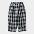 画像1: TIGHTBOOTH/PLAID FLANNEL BAGGY SLACKS（Black） 【30%OFF】［チェックフランネルバギースラックス-23秋冬］ (1)