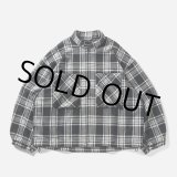 画像: TIGHTBOOTH/PLAID FLANNEL SWING TOP（Black） 【30%OFF】［チェックフランネルスウィングトップ-23秋冬］