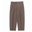 画像2: WACKO MARIA/DORMEUIL / STRIPED DOUBLE PLEATED TROUSERS（GRAY）［ツータックスラックス-23秋冬］ (2)