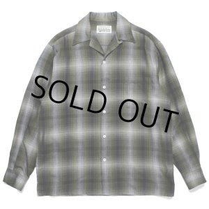 画像: WACKO MARIA/OMBRE CHECK OPEN COLLAR SHIRT（YELLOW）［オンブレチェックオープンカラーシャツ-23秋冬］