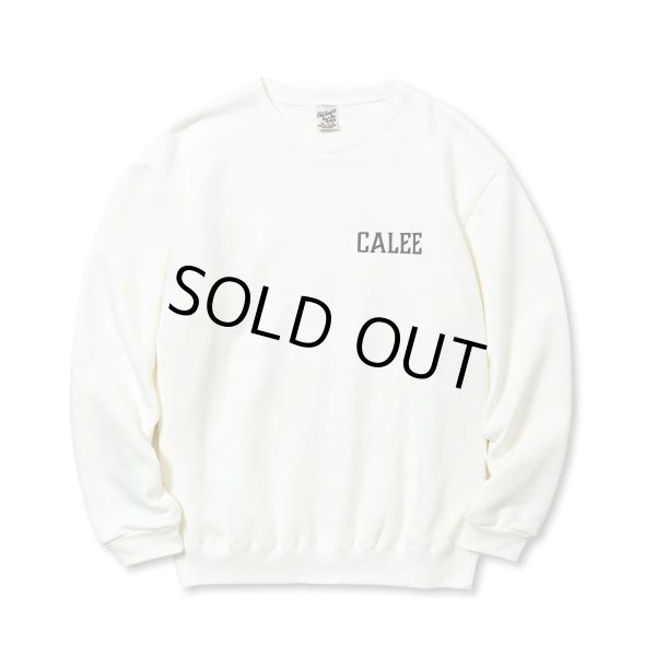 画像2: CALEE/SYNDICATE RETRO GIRL CREW NECK SW（WHITE）［クルーネックスウェット-23秋冬］ (2)