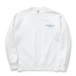 画像1: 【30%OFF】RATS/SCRIPT BIG LOGO CREW NECK SWEAT（WHITE）［クルーネックスウェット-23秋冬］ (1)