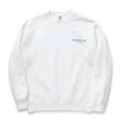 画像1: RATS/SCRIPT BIG LOGO CREW NECK SWEAT（WHITE）［クルーネックスウェット-23秋冬］ (1)